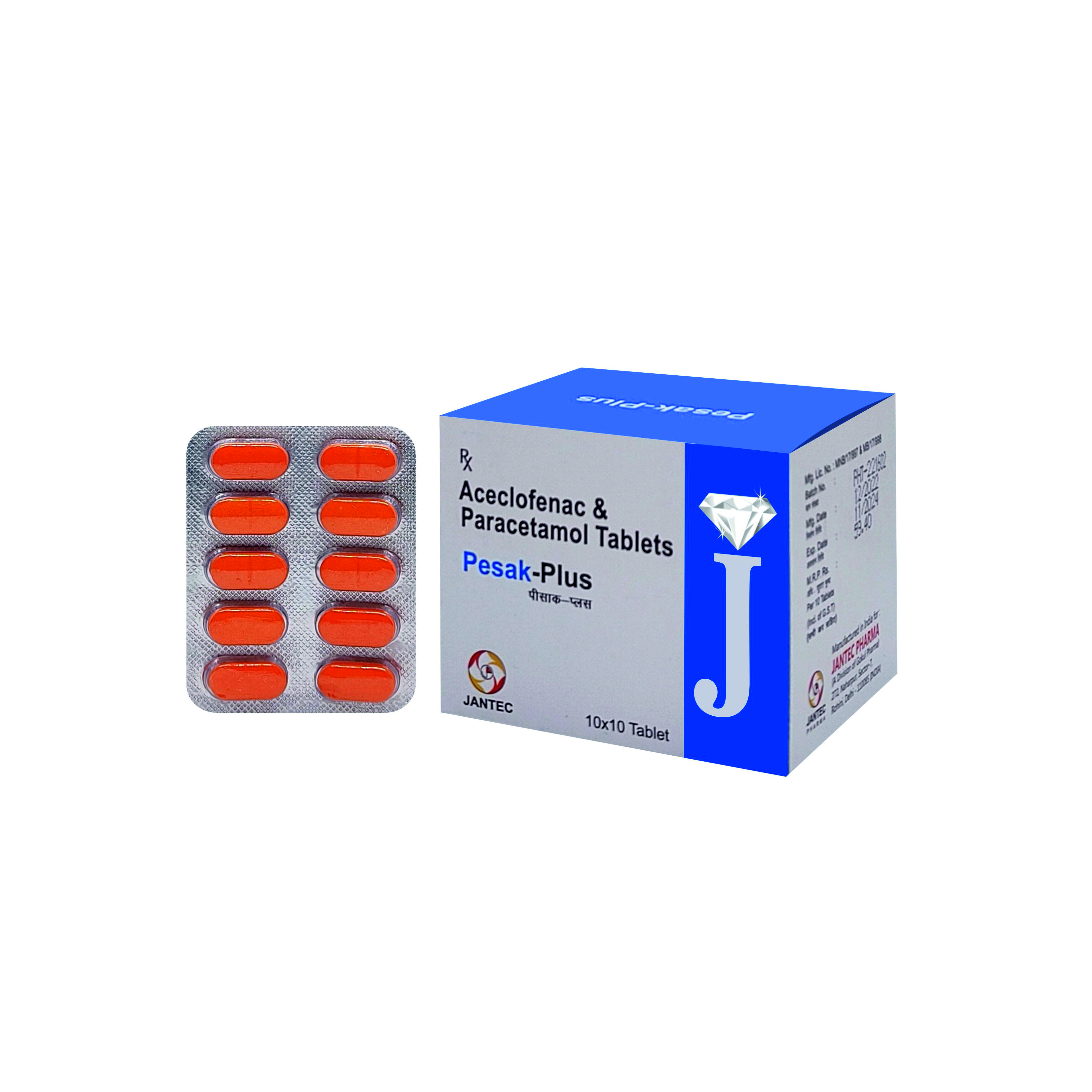 Quality assurance for Aceclofenac Paracetamol Serratiopeptidase Tablets