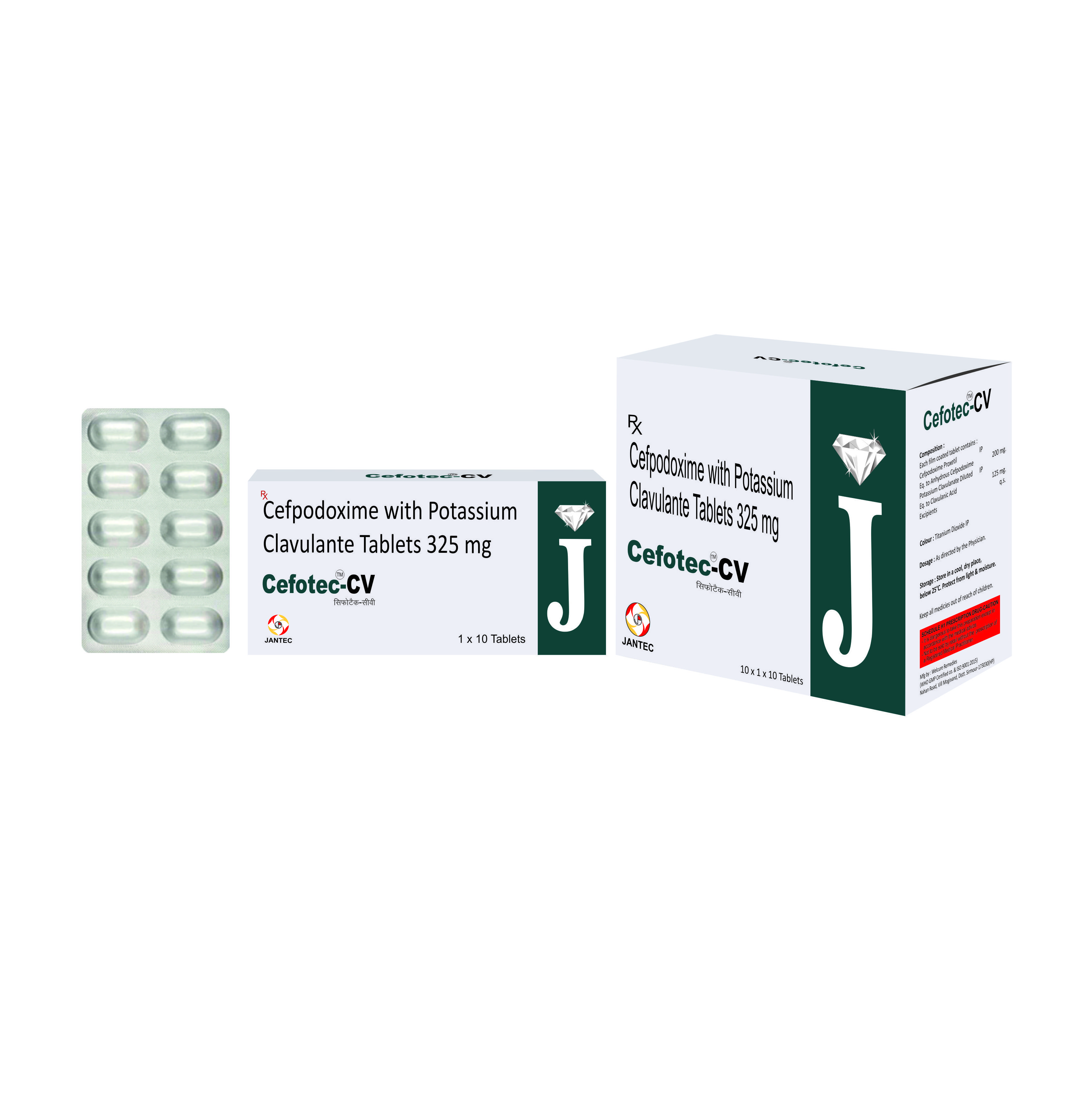 Cefpodoxime Clavulanic Tablets for Pharma Franchise